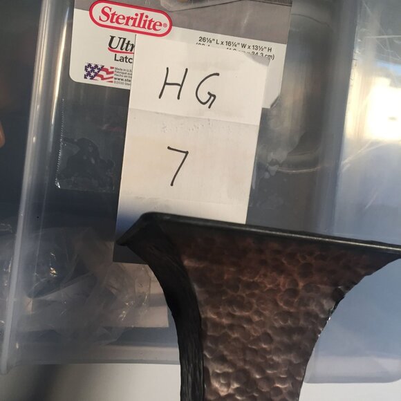 Pillar Candle Holder Copper Handmade Hammered Candle Holder 10in W Candle - Picture 7 of 7